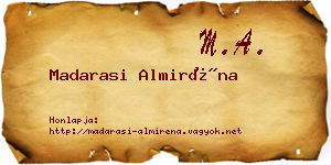 Madarasi Almiréna névjegykártya